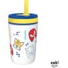 imageZak Designs Kelso Tumbler Toddler Cup For Travel or At Home 12oz Vacuum Insulated Stainless Steel Sippy Cup With LeakProof Design is Perfect For Kids Happy FruitModern Sonic