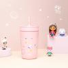 imageZak Designs Kelso Tumbler Toddler Cup For Travel or At Home 12oz Vacuum Insulated Stainless Steel Sippy Cup With LeakProof Design is Perfect For Kids Happy FruitGabbys Dollhouse
