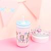imageZak Designs Kelso Tumbler Toddler Cup For Travel or At Home 12oz Vacuum Insulated Stainless Steel Sippy Cup With LeakProof Design is Perfect For Kids Happy FruitPrincess