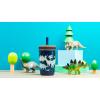imageZak Designs Kelso Tumbler Toddler Cup For Travel or At Home 12oz Vacuum Insulated Stainless Steel Sippy Cup With LeakProof Design is Perfect For Kids Happy FruitDinosaur
