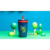 imageZak Designs Kelso Tumbler Toddler Cup For Travel or At Home 12oz Vacuum Insulated Stainless Steel Sippy Cup With LeakProof Design is Perfect For Kids Happy FruitMario Movie