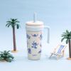 imageZak Designs Marvel Fairway Travel Tumbler for On the Go or At Home 18oz Stainless Steel with Vacuum Insulation Spillproof Silicone Straw and Carry Handle for Cold Drinks SpiderManLilo and Stitch