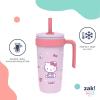 imageZak Designs Marvel Fairway Travel Tumbler for On the Go or At Home 18oz Stainless Steel with Vacuum Insulation Spillproof Silicone Straw and Carry Handle for Cold Drinks SpiderManHello Kitty