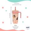 imageZak Designs Marvel Fairway Travel Tumbler for On the Go or At Home 18oz Stainless Steel with Vacuum Insulation Spillproof Silicone Straw and Carry Handle for Cold Drinks SpiderManPrincess
