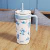 imageZak Designs Marvel Fairway Travel Tumbler for On the Go or At Home 18oz Stainless Steel with Vacuum Insulation Spillproof Silicone Straw and Carry Handle for Cold Drinks SpiderManLilo and Stitch