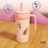 imageZak Designs Marvel Fairway Travel Tumbler for On the Go or At Home 18oz Stainless Steel with Vacuum Insulation Spillproof Silicone Straw and Carry Handle for Cold Drinks SpiderManPrincess