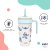 imageZak Designs Marvel Fairway Travel Tumbler for On the Go or At Home 18oz Stainless Steel with Vacuum Insulation Spillproof Silicone Straw and Carry Handle for Cold Drinks SpiderManLilo and Stitch