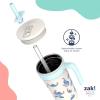 imageZak Designs Marvel Fairway Travel Tumbler for On the Go or At Home 18oz Stainless Steel with Vacuum Insulation Spillproof Silicone Straw and Carry Handle for Cold Drinks SpiderManLilo and Stitch