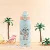 imageZak Designs Minecraft Sage Kids Water Bottle For School or Travel 19oz Stainless Steel Water Bottle With Straw Handle and LeakProof PopUp Spout Cover Steve Alex MobsStitch