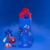 imageZak Designs Minecraft Sage Kids Water Bottle For School or Travel 19oz Stainless Steel Water Bottle With Straw Handle and LeakProof PopUp Spout Cover Steve Alex MobsSonic the Hedgehog