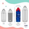 imageZak Designs Minecraft Sage Kids Water Bottle For School or Travel 19oz Stainless Steel Water Bottle With Straw Handle and LeakProof PopUp Spout Cover Steve Alex MobsSonic the Hedgehog