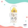 imageZak Designs Sage Minecraft Kids Water Bottle For School or Travel 16oz Durable Plastic Water Bottle With Straw Handle and LeakProof PopUp Spout Cover CreeperWinnie the Pooh  Friends