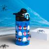 imageZak Designs Sage Minecraft Kids Water Bottle For School or Travel 16oz Durable Plastic Water Bottle With Straw Handle and LeakProof PopUp Spout Cover CreeperSpidey Spidey and His Amazing Friends