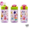 imageZak Designs Sage Minecraft Kids Water Bottle For School or Travel 16oz Durable Plastic Water Bottle With Straw Handle and LeakProof PopUp Spout Cover CreeperPeppa Pig