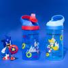 imageZak Designs Sonic the Hedgehog Atlantic Kids Water Bottle For School or Travel 16oz Durable Plastic Water Bottle With Straw Handle and LeakProof Spout Cover 2Pack Sonic Knuckles Tails AmySonic