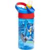 imageZak Designs Sonic the Hedgehog Atlantic Kids Water Bottle For School or Travel 16oz Durable Plastic Water Bottle With Straw Handle and LeakProof Spout Cover 2Pack Sonic Knuckles Tails AmySonic the Hedgehog