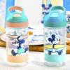 imageZak Designs Sonic the Hedgehog Atlantic Kids Water Bottle For School or Travel 16oz Durable Plastic Water Bottle With Straw Handle and LeakProof Spout Cover 2Pack Sonic Knuckles Tails AmyMickey Street Beach
