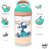 imageZak Designs Sonic the Hedgehog Atlantic Kids Water Bottle For School or Travel 16oz Durable Plastic Water Bottle With Straw Handle and LeakProof Spout Cover 2Pack Sonic Knuckles Tails AmyMickey Street Beach