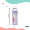 imageZak Designs Sonic the Hedgehog Atlantic Kids Water Bottle For School or Travel 16oz Durable Plastic Water Bottle With Straw Handle and LeakProof Spout Cover 2Pack Sonic Knuckles Tails AmyDisney Princess Ariel  Cinderella  Moana  Rapunzel