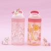 imageZak Designs Sonic the Hedgehog Atlantic Kids Water Bottle For School or Travel 16oz Durable Plastic Water Bottle With Straw Handle and LeakProof Spout Cover 2Pack Sonic Knuckles Tails AmyFanciful Unicorn and Happy Fruit