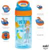 imageZak Designs Sonic the Hedgehog Atlantic Kids Water Bottle For School or Travel 16oz Durable Plastic Water Bottle With Straw Handle and LeakProof Spout Cover 2Pack Sonic Knuckles Tails AmyBlippi