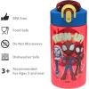 imageZak Designs Sonic the Hedgehog Sage Kids Water Bottle For School or Travel 16oz Durable Plastic Water Bottle With Straw Handle and LeakProof PopUp Spout Cover 2Pack Set Sonic ampamp ShadowSpidey and His Amazing Friends 2pk