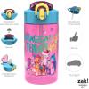 imageZak Designs Sonic the Hedgehog Sage Kids Water Bottle For School or Travel 16oz Durable Plastic Water Bottle With Straw Handle and LeakProof PopUp Spout Cover 2Pack Set Sonic ampamp ShadowMy Little Pony 2pk