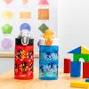 imageZak Designs Sonic the Hedgehog Sage Kids Water Bottle For School or Travel 16oz Durable Plastic Water Bottle With Straw Handle and LeakProof PopUp Spout Cover 2Pack Set Sonic ampamp ShadowSonic  Shadow