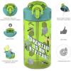 imageZak Designs Sonic the Hedgehog Sage Kids Water Bottle For School or Travel 16oz Durable Plastic Water Bottle With Straw Handle and LeakProof PopUp Spout Cover 2Pack Set Sonic ampamp ShadowMinecraft Bottle 2pk