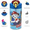 imageZak Designs Sonic the Hedgehog Sage Kids Water Bottle For School or Travel 16oz Durable Plastic Water Bottle With Straw Handle and LeakProof PopUp Spout Cover 2Pack Set Sonic ampamp ShadowPaw Patrol Marshall Bottle 2pk