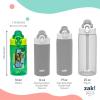 imageZak Designs Sonic the Hedgehog Sage Kids Water Bottle For School or Travel 16oz Durable Plastic Water Bottle With Straw Handle and LeakProof PopUp Spout Cover 2Pack Set Sonic ampamp ShadowTMNT