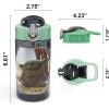 imageZak Designs Sonic the Hedgehog Sage Kids Water Bottle For School or Travel 16oz Durable Plastic Water Bottle With Straw Handle and LeakProof PopUp Spout Cover 2Pack Set Sonic ampamp ShadowBaby Yoda Bottle 2pk