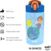 imageZak Designs Sonic the Hedgehog Sage Kids Water Bottle For School or Travel 16oz Durable Plastic Water Bottle With Straw Handle and LeakProof PopUp Spout Cover 2Pack Set Sonic ampamp ShadowBlippi 2pk