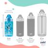 imageZak Designs Sonic the Hedgehog Sage Kids Water Bottle For School or Travel 16oz Durable Plastic Water Bottle With Straw Handle and LeakProof PopUp Spout Cover 2Pack Set Sonic ampamp ShadowBluey  Bingo
