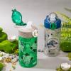 imageZak Designs Sonic the Hedgehog Sage Kids Water Bottle For School or Travel 16oz Durable Plastic Water Bottle With Straw Handle and LeakProof PopUp Spout Cover 2Pack Set Sonic ampamp ShadowJurassic World Green and Blue
