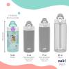 imageZak Designs Sonic the Hedgehog Sage Kids Water Bottle For School or Travel 16oz Durable Plastic Water Bottle With Straw Handle and LeakProof PopUp Spout Cover 2Pack Set Sonic ampamp ShadowDisney Princess Ariel  Cinderella  Jasmine  Moana  Rapunzel  Tiana