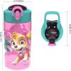 imageZak Designs Sonic the Hedgehog Sage Kids Water Bottle For School or Travel 16oz Durable Plastic Water Bottle With Straw Handle and LeakProof PopUp Spout Cover 2Pack Set Sonic ampamp ShadowPaw Patrol Skye Bottle 2pk