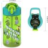 imageZak Designs Sonic the Hedgehog Sage Kids Water Bottle For School or Travel 16oz Durable Plastic Water Bottle With Straw Handle and LeakProof PopUp Spout Cover 2Pack Set Sonic ampamp ShadowMinecraft Bottle 2pk