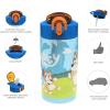 imageZak Designs Sonic the Hedgehog Sage Kids Water Bottle For School or Travel 16oz Durable Plastic Water Bottle With Straw Handle and LeakProof PopUp Spout Cover 2Pack Set Sonic ampamp ShadowBluey Bottle 2pk