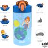 imageZak Designs Sonic the Hedgehog Sage Kids Water Bottle For School or Travel 16oz Durable Plastic Water Bottle With Straw Handle and LeakProof PopUp Spout Cover 2Pack Set Sonic ampamp ShadowBlippi 2pk