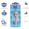 imageZak Designs Sonic the Hedgehog Sage Kids Water Bottle For School or Travel 16oz Durable Plastic Water Bottle With Straw Handle and LeakProof PopUp Spout Cover 2Pack Set Sonic ampamp ShadowElsa  Anna Frozen 2