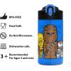 imageZak Designs Sonic the Hedgehog Sage Kids Water Bottle For School or Travel 16oz Durable Plastic Water Bottle With Straw Handle and LeakProof PopUp Spout Cover 2Pack Set Sonic ampamp ShadowDarth Vader Bottle 2pk