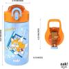 imageZak Designs Sonic the Hedgehog Sage Kids Water Bottle For School or Travel 16oz Durable Plastic Water Bottle With Straw Handle and LeakProof PopUp Spout Cover 2Pack Set Sonic ampamp ShadowSonic the Hedgehog