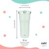 imageZak Designs Sutton Travel Tumbler for On the Go 30oz Stainless Steel with Vacuum Insulation Straw Spout Carry Handle for Cold Drinks Vanilla YellowIcicle Mint Green 30oz