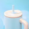 imageZak Designs Sutton Travel Tumbler for On the Go 30oz Stainless Steel with Vacuum Insulation Straw Spout Carry Handle for Cold Drinks Vanilla YellowLilo and Stitch