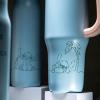 imageZak Designs Sutton Travel Tumbler for On the Go 30oz Stainless Steel with Vacuum Insulation Straw Spout Carry Handle for Cold Drinks Vanilla YellowLilo and Stitch