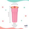 imageZak Designs Sutton Travel Tumbler for On the Go 30oz Stainless Steel with Vacuum Insulation Straw Spout Carry Handle for Cold Drinks Vanilla YellowSo Sweet Pink 30oz