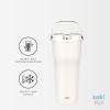 imageZak Designs Sutton Travel Tumbler for On the Go 30oz Stainless Steel with Vacuum Insulation Straw Spout Carry Handle for Cold Drinks Vanilla YellowVanilla 30oz