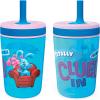 imageZak Designs 15oz Bluey Kelso Tumbler Set LeakProof ScrewOn Lid with Straw Made of Durable Plastic and Silicone Perfect Bundle for Kids 2 Count Pack of 1Blues Clues