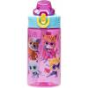 imageZak Designs Sage Minecraft Kids Water Bottle For School or Travel 16oz Durable Plastic Water Bottle With Straw Handle and LeakProof PopUp Spout Cover CreeperSuperKitties Ginny  Sparks  Buddy  Bitsy
